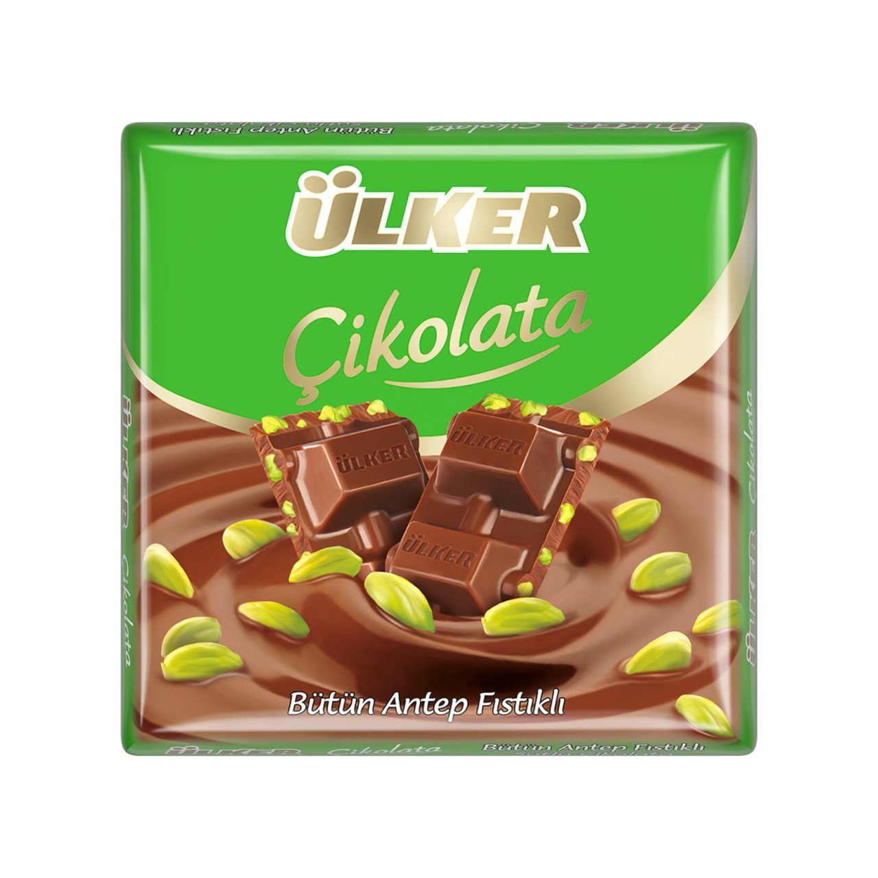 Chocolate Square with Whole Pistachio 65g