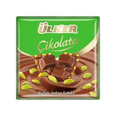 Chocolate Square with Whole Pistachio 65g