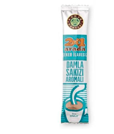 2 in 1 Mastic Flavoured Coffee Without Sugar , 12 pack