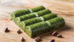 Handmade Pistachio Rolled Baklava ,  - 1000g