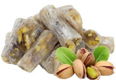 Turkish Delight with Honey Flavored Pistachio Wick 500g