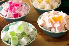 Mixed Flavor Turkish Delight (Glucose Free, Vegan Turkish Delight) White Special Box 400gr