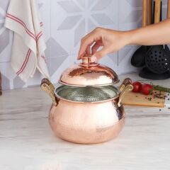 Mesopotamia Copper Chubby Pot 20 cm